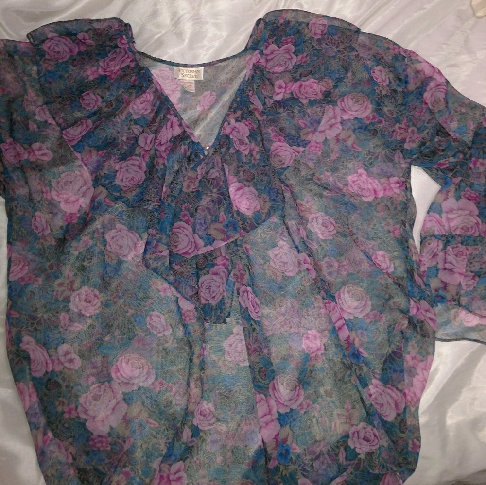 Sheer Victoria's Secret blouse